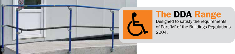 DDA Tube Clamp Range for Disabled Access