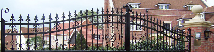 Wrought Iron Gate Components Railheads Basket Cage Sear Heads 