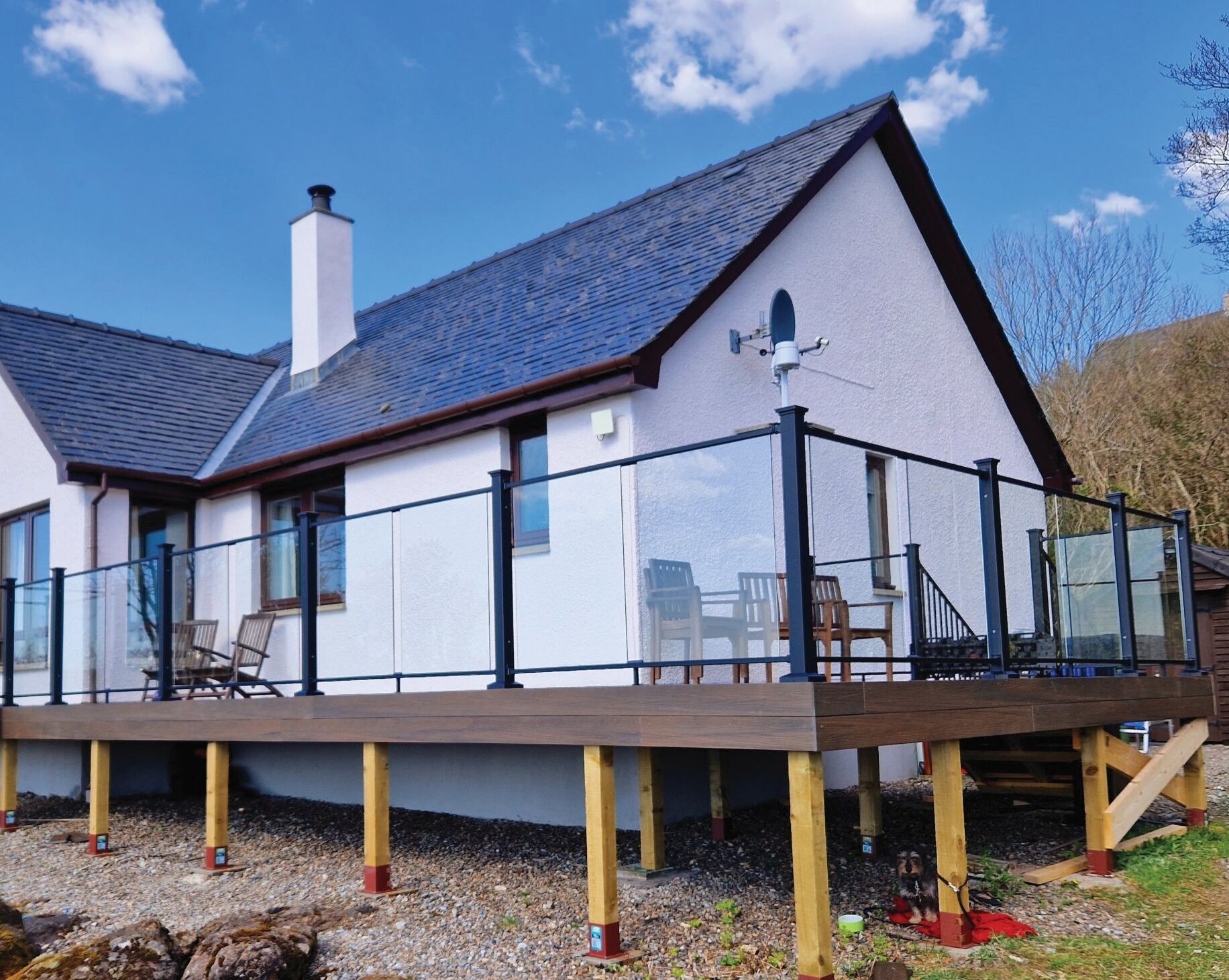 Fortitude contemporary railings with glass Cropped fortitude contemporary balustrade