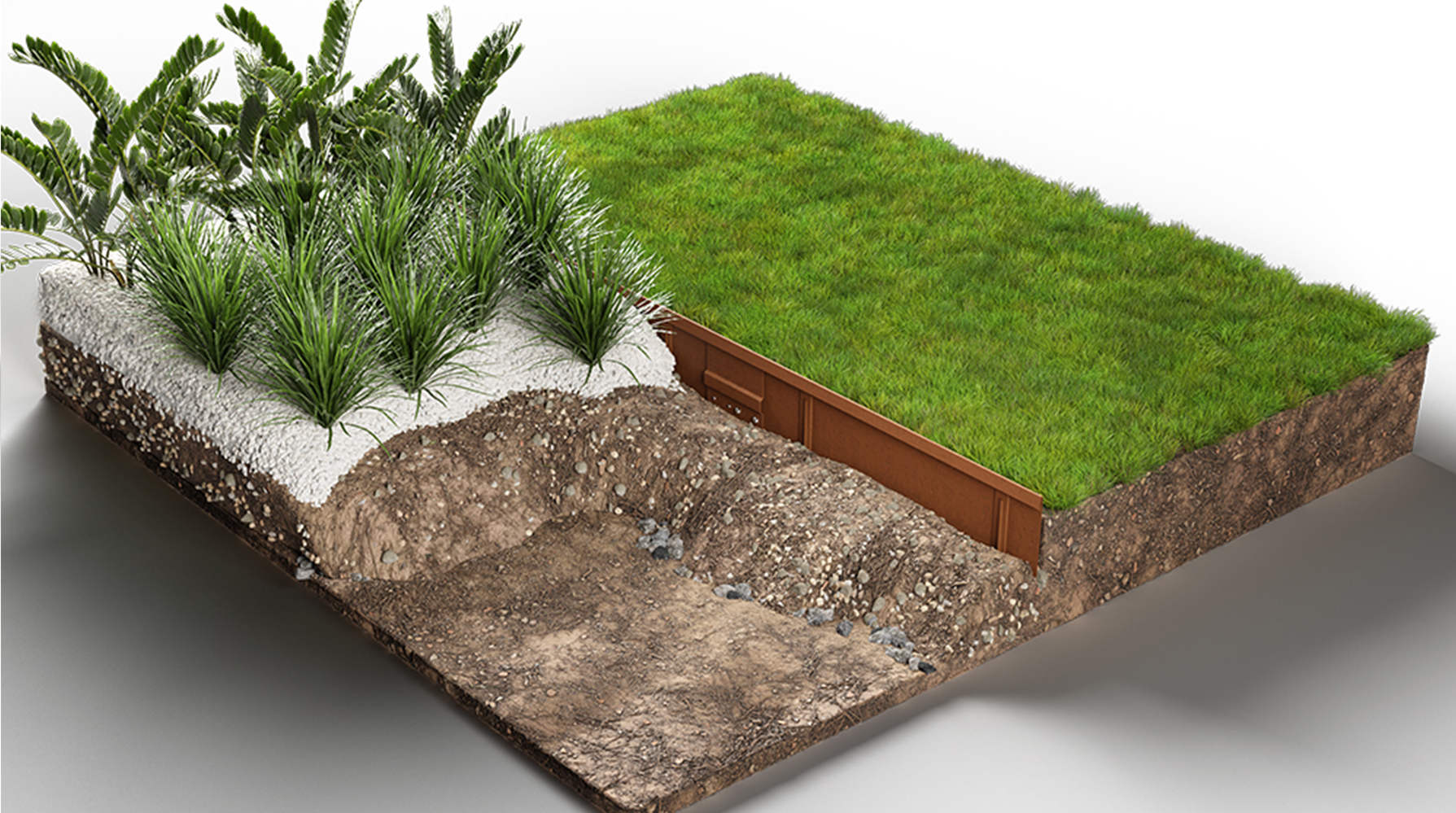 Rigid Straightcurve Garden Edging System