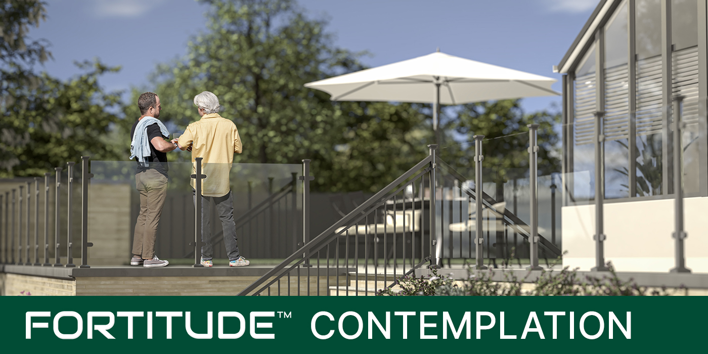 Fortitude Contemplation Steel & glass balustrade Fortitude Contemplation