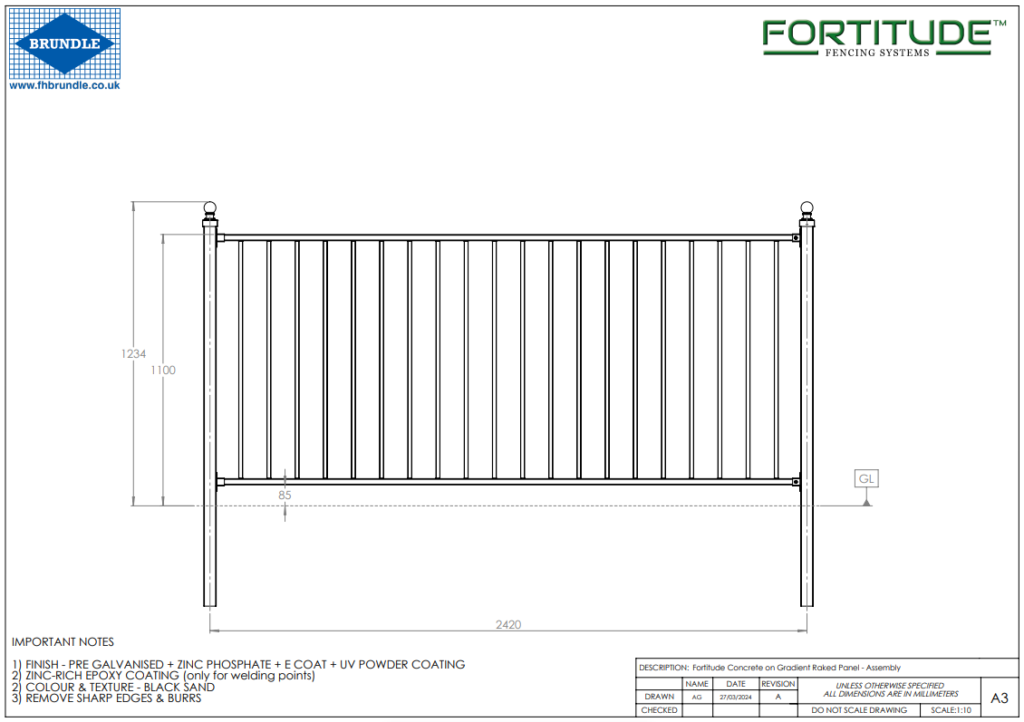 Assembly info fortitude railings