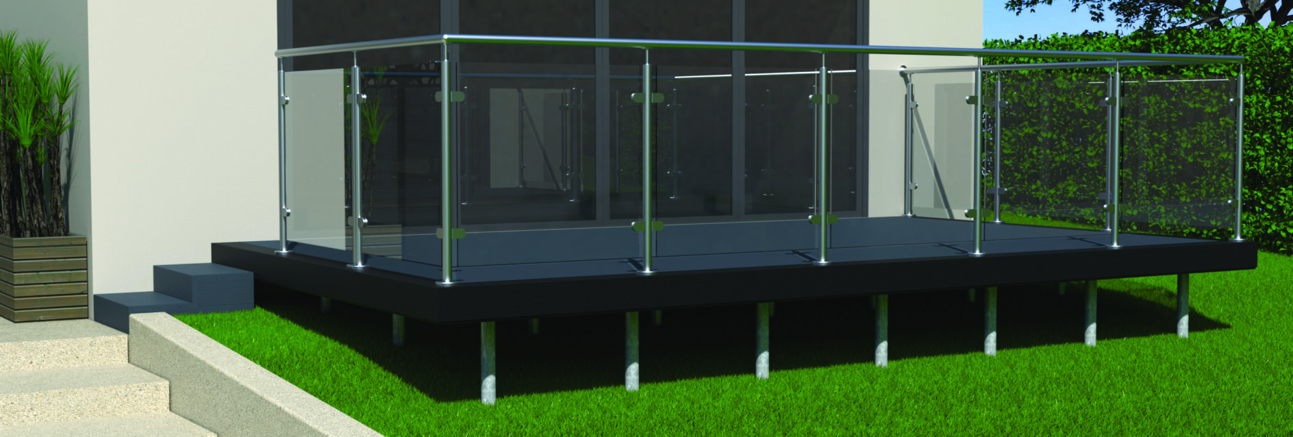 lifestyle render Ground Screws