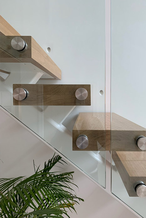 Staircase with Stand-Off Adaptors 3 Staircase with Stand-Off Adaptors 3