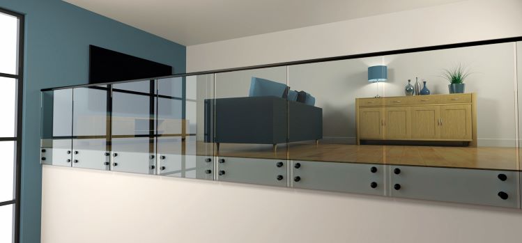 Glass Standoff Black r